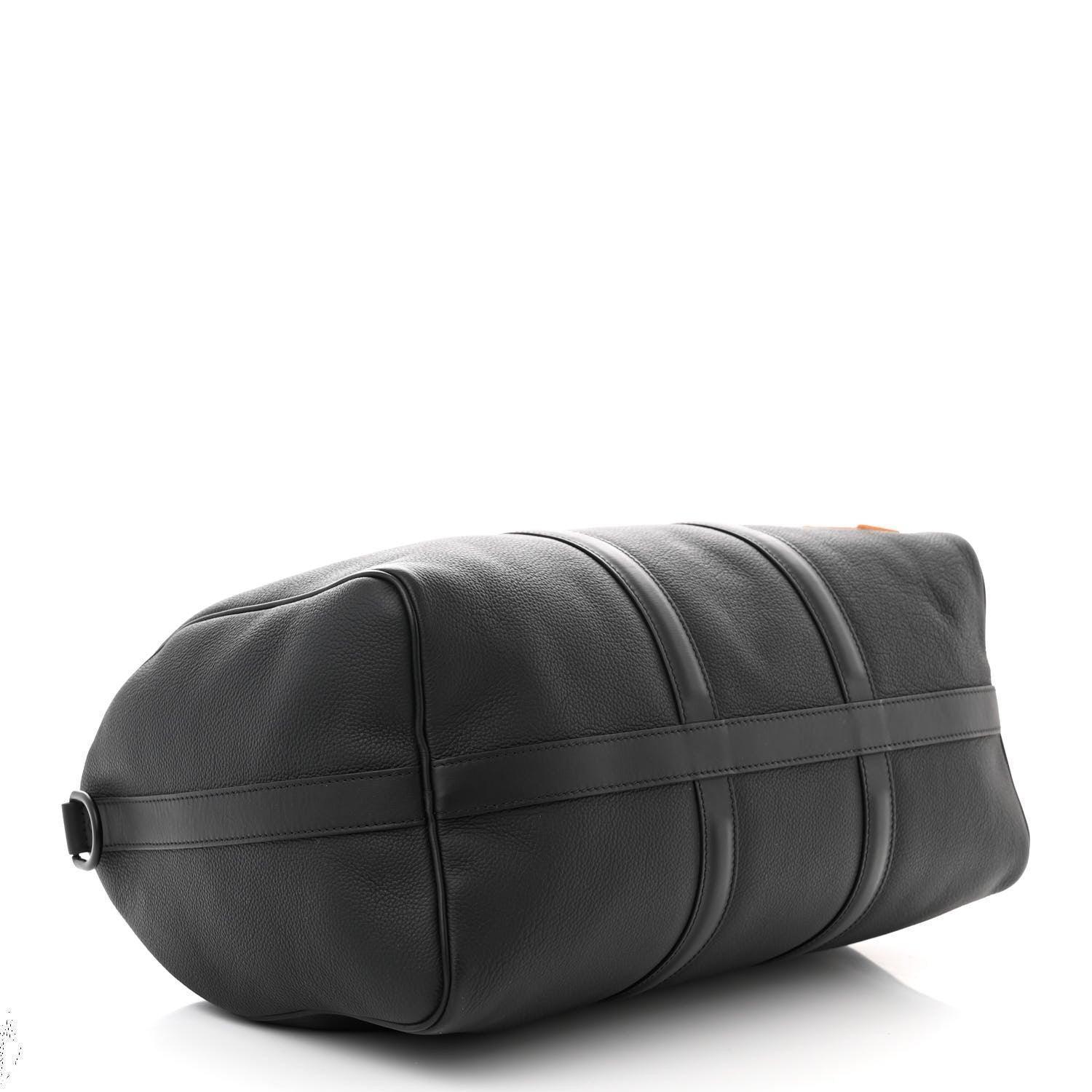 Louis Vuitton  Calfskin Damier Distorted Keepall Bandouliere 40 Black Banlieue91