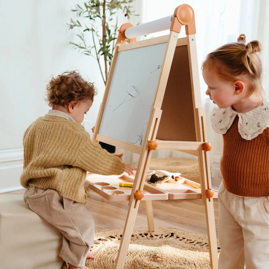 Tiny Land® Caramel Magnitales Easel for Kids Tiny Land INC