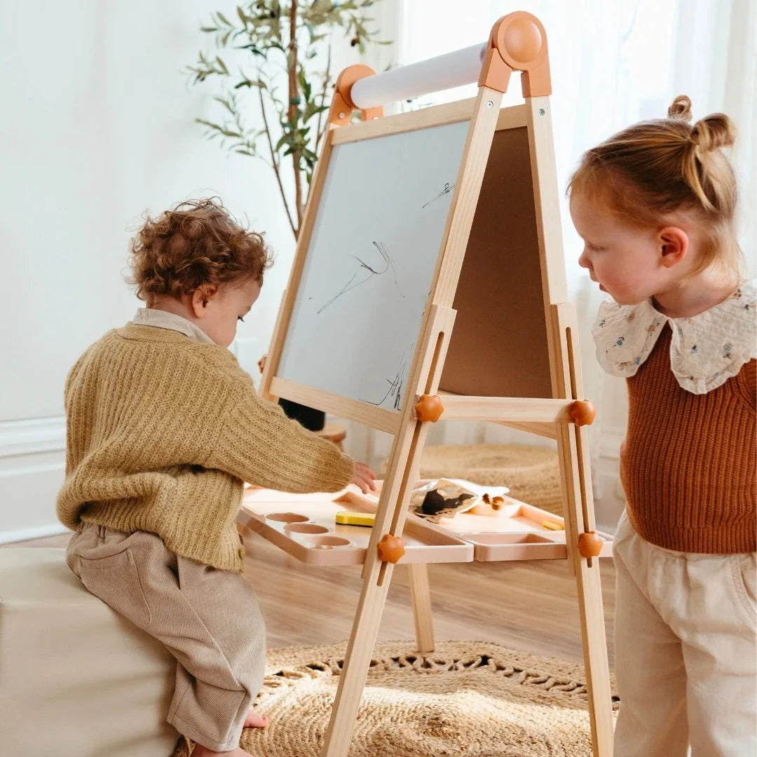 Tiny Land® Caramel Magnitales Easel for Kids Tiny Land INC