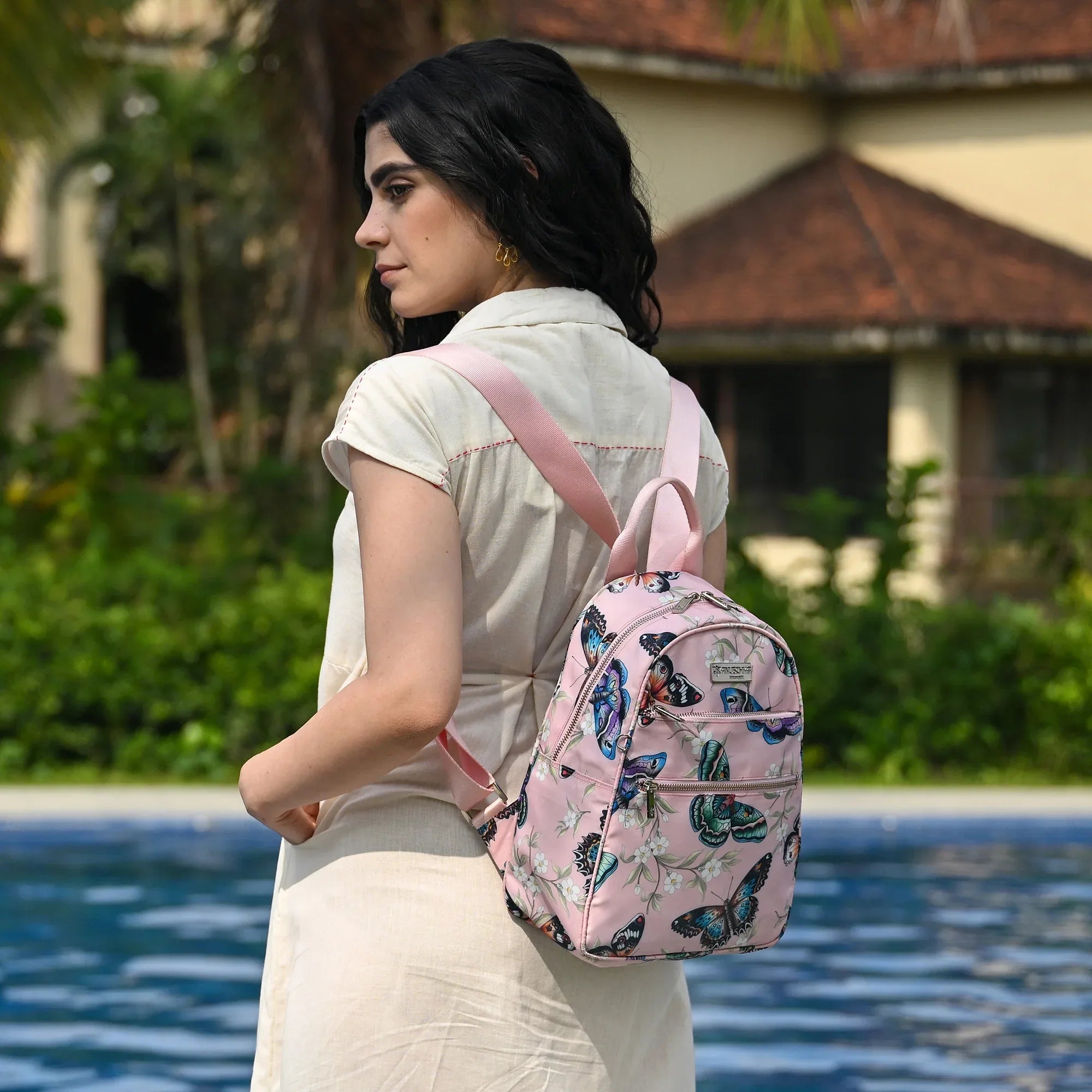 Wanderlust Luxe Fabric Backpack - 12027