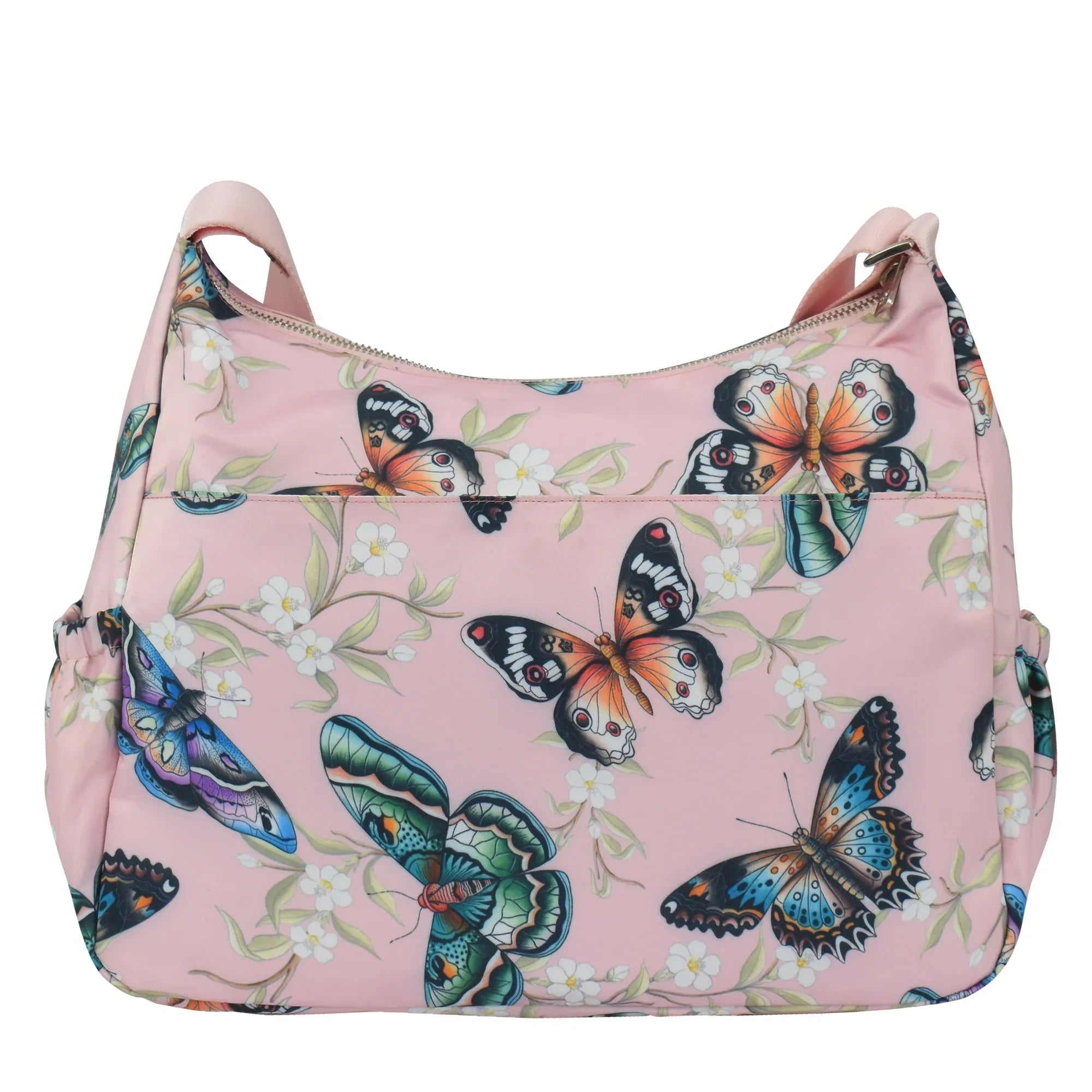 Wanderlust Luxe Fabric Crossbody Hobo - 12030