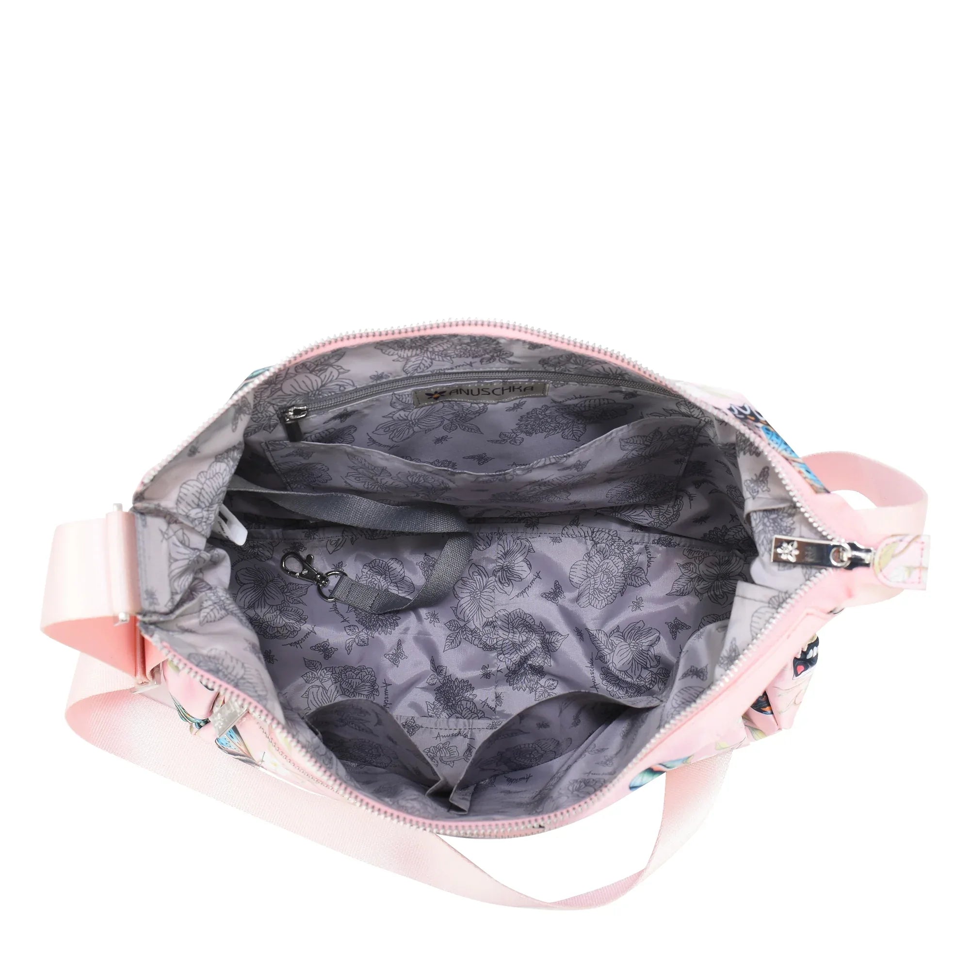 Wanderlust Luxe Fabric Crossbody Hobo - 12030