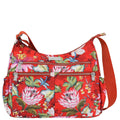 Wanderlust Luxe Fabric Crossbody Hobo - 12030