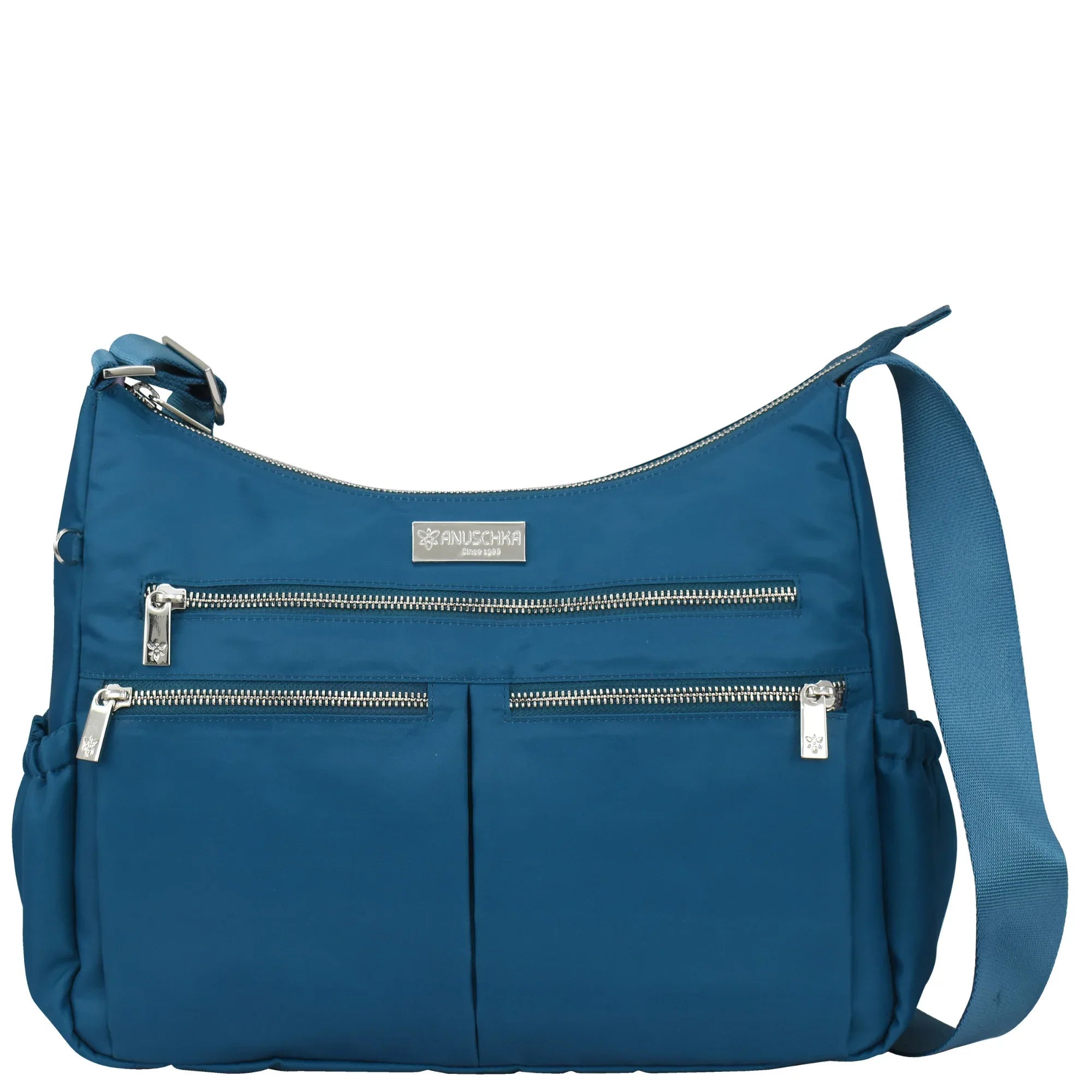 Wanderlust Luxe Fabric Crossbody Hobo - 12030