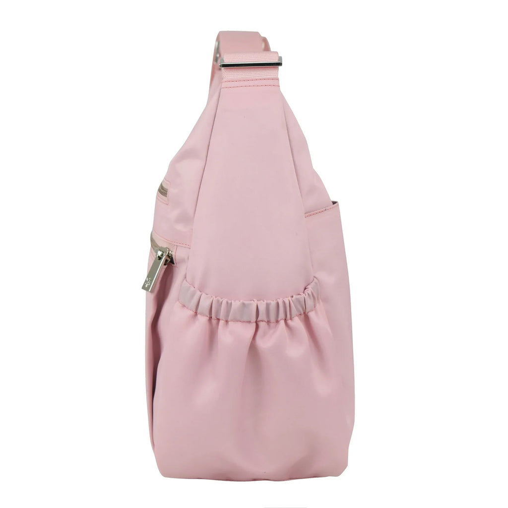 Wanderlust Luxe Fabric Crossbody Hobo - 12030