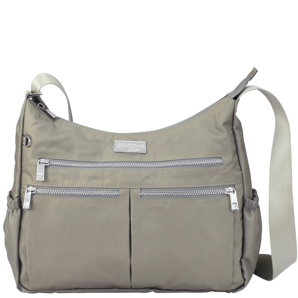 Wanderlust Luxe Fabric Crossbody Hobo - 12030