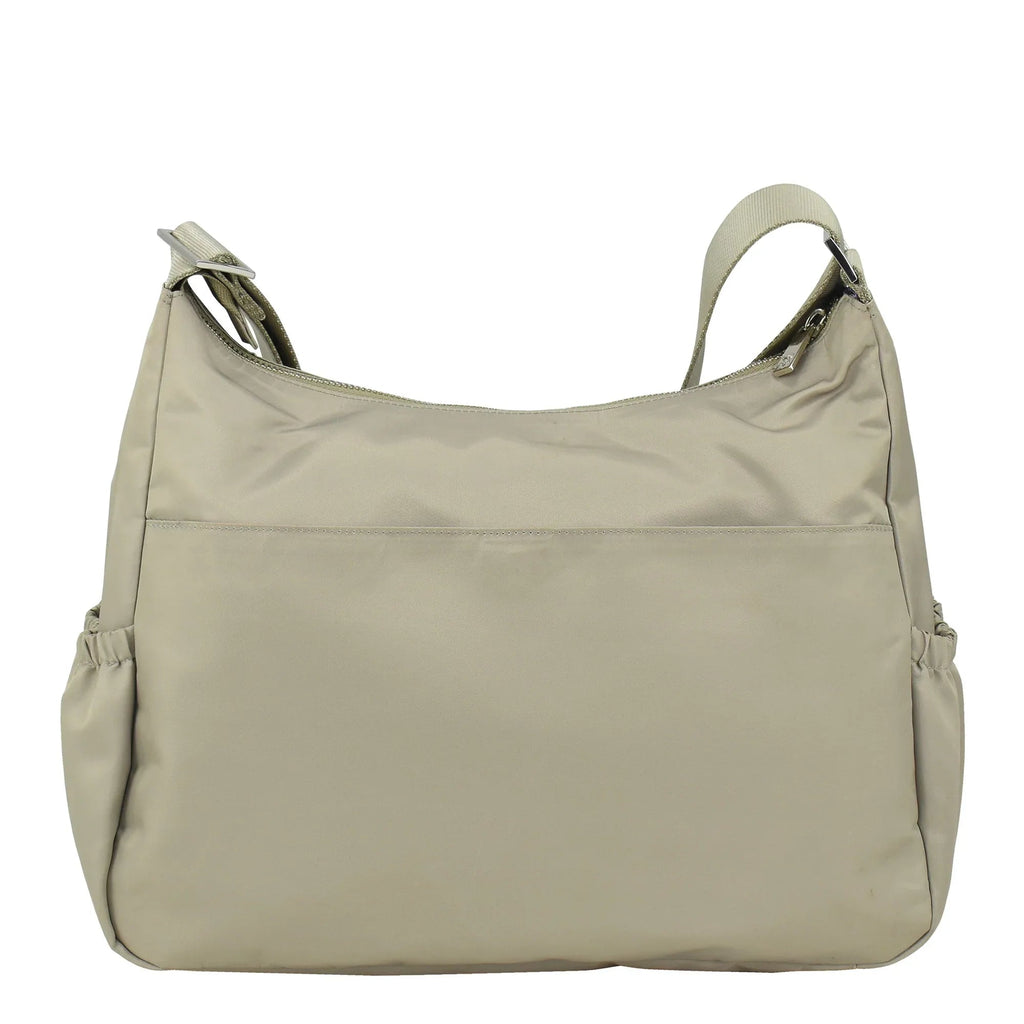 Wanderlust Luxe Fabric Crossbody Hobo - 12030