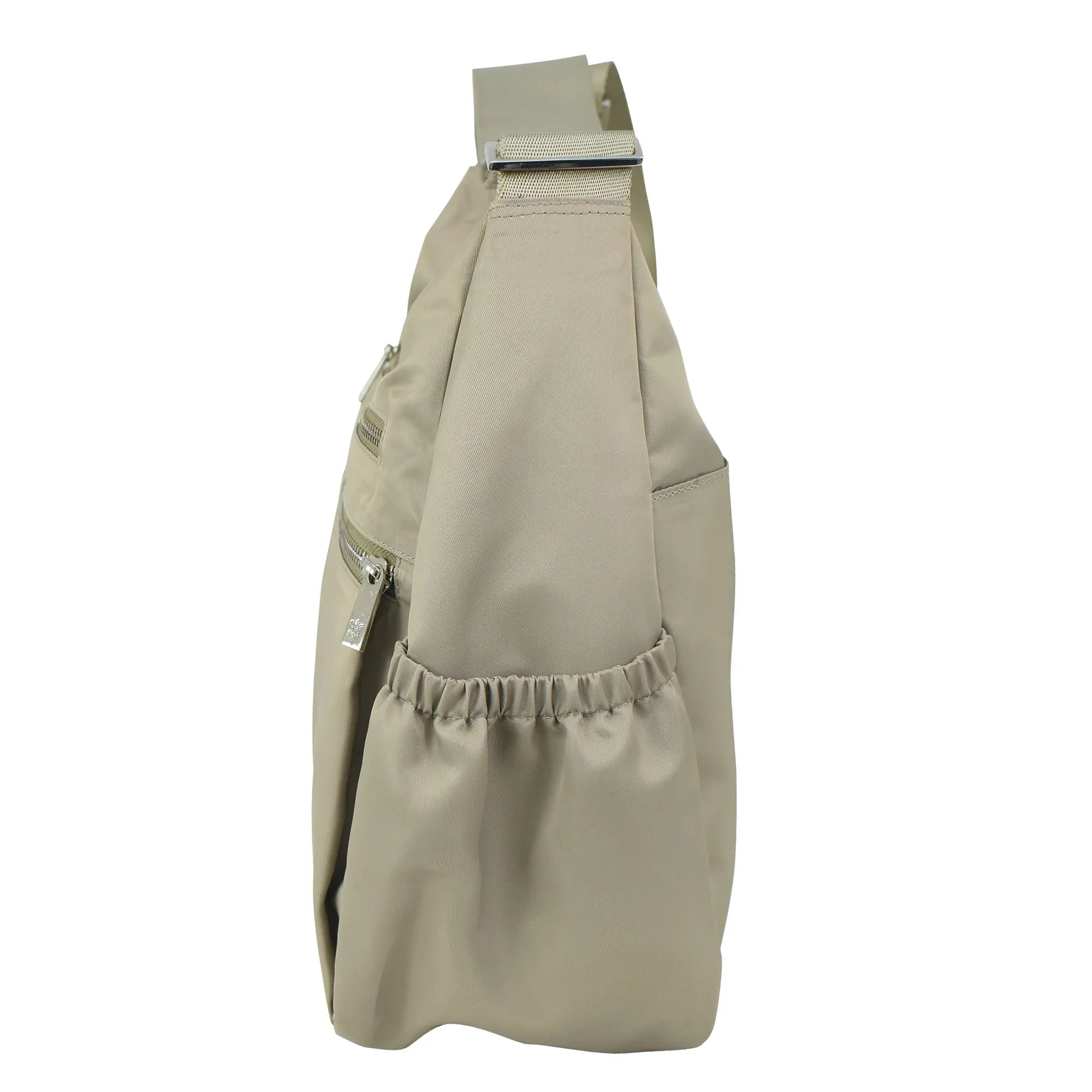 Wanderlust Luxe Fabric Crossbody Hobo - 12030