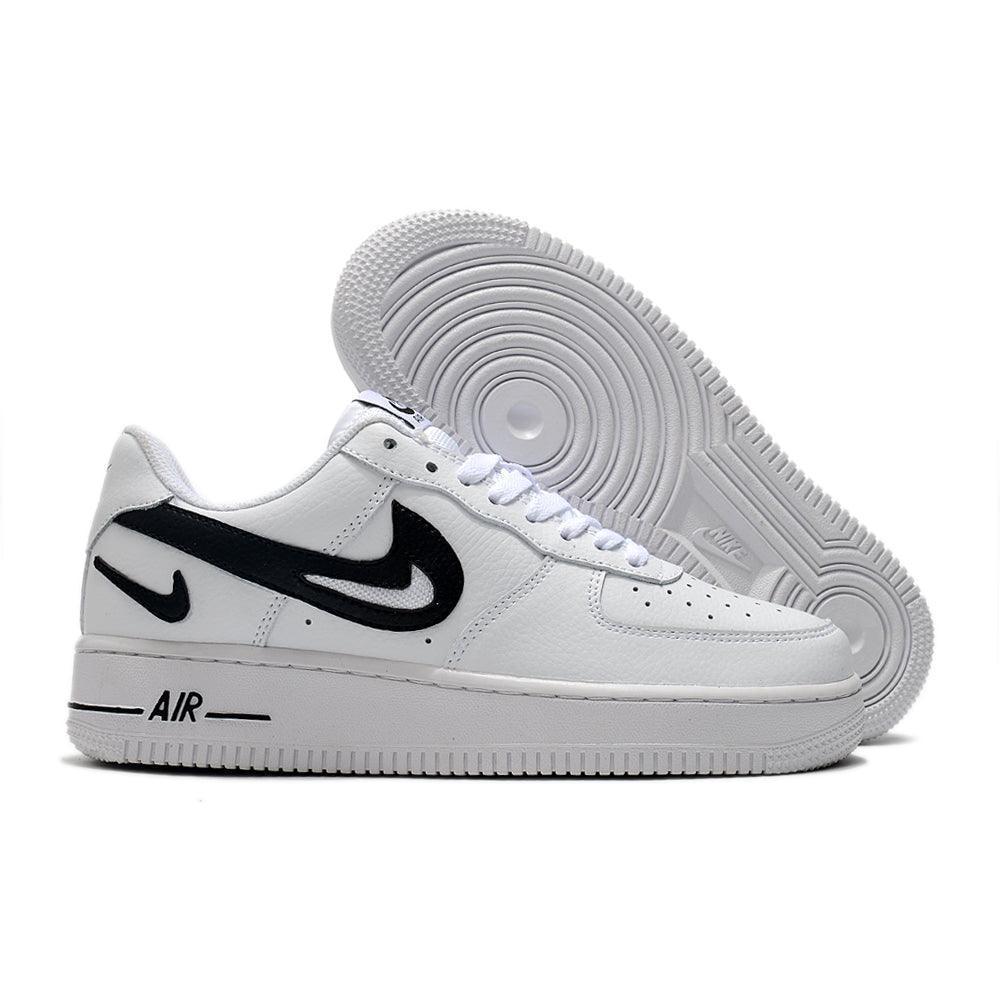 Nike Air Force 1 Cut Out Swoosh White Black Banlieue91