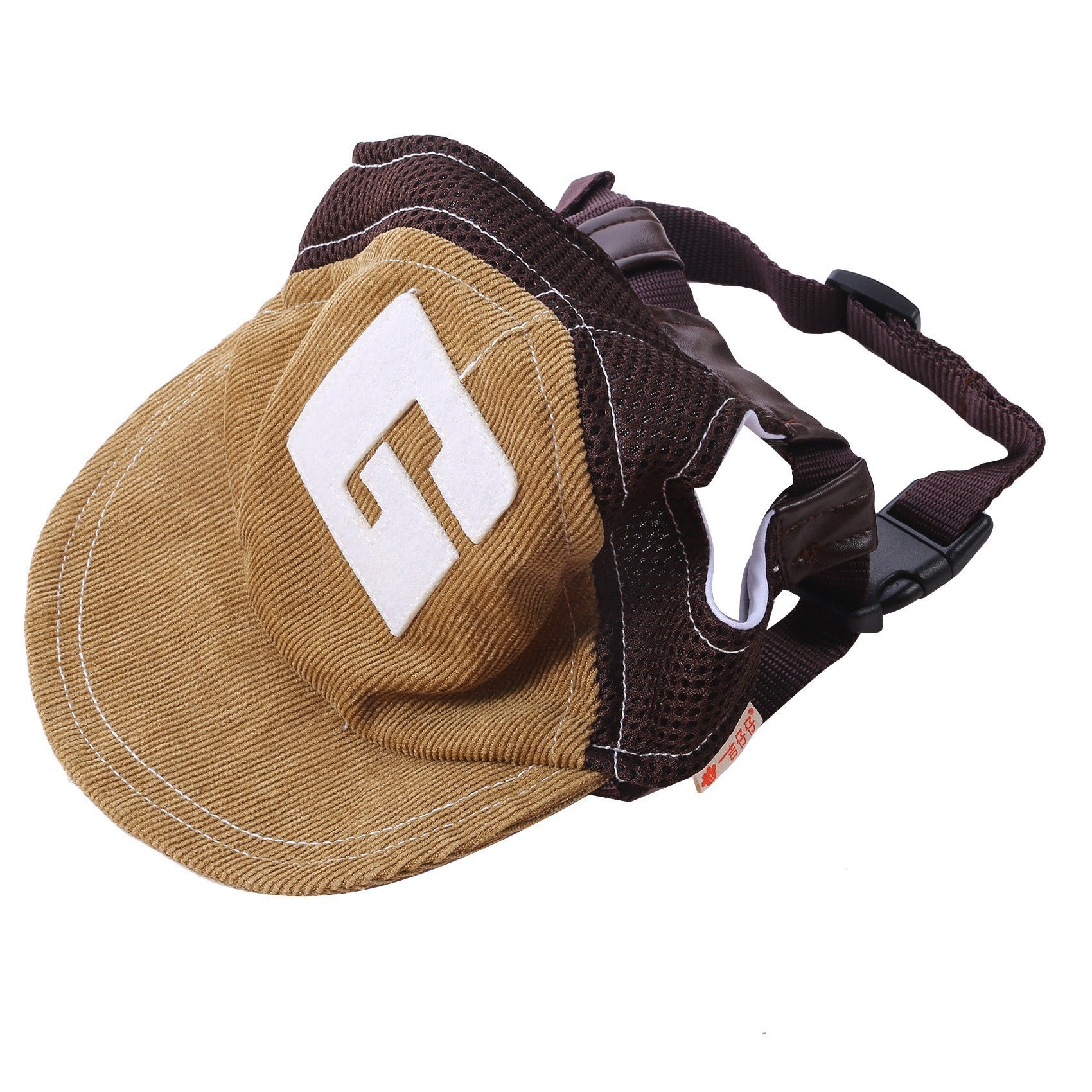Sun Hat with G-Word Dog Design, Travel Sun Hat for Spring and Autumn, Outdoor Sun Protection with Mesh Ventilation, Pet Themed Baseball Cap V.I.P Digital Presence