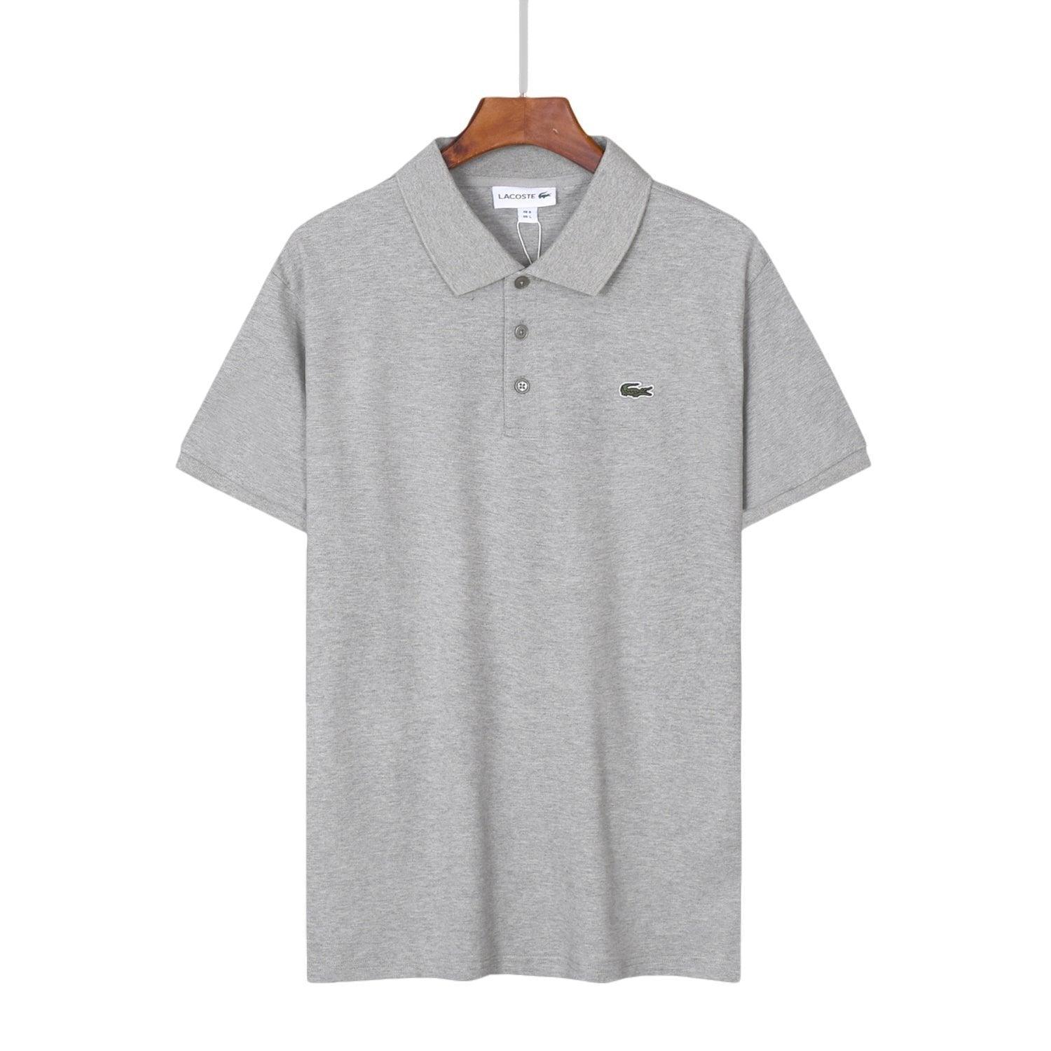 Lacoste Grey T-Shirt with Collar Banlieue91