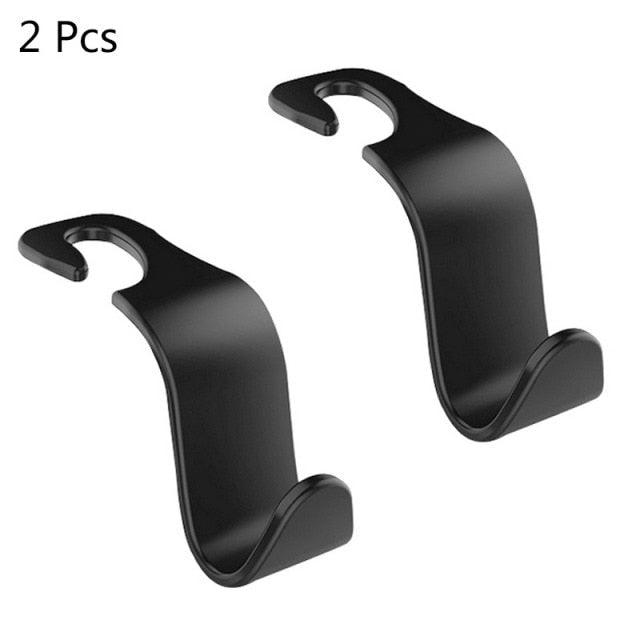 1/2pcs Universal Car Seat Back Hook Bag Hanger Car Accessories Interior Car Vehicle Headrest Hooks  Portable Holder Storage for Car Purse Cloth Decoration Durable Back Seat Hangers with Easy Install Design Portable Organizer Holder for Handbag Purse Cloth Stevvex