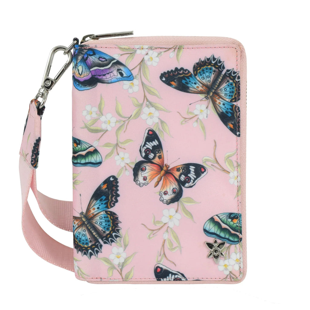 Wanderlust Luxe Fabric Passport Organizer Wristlet - 13011