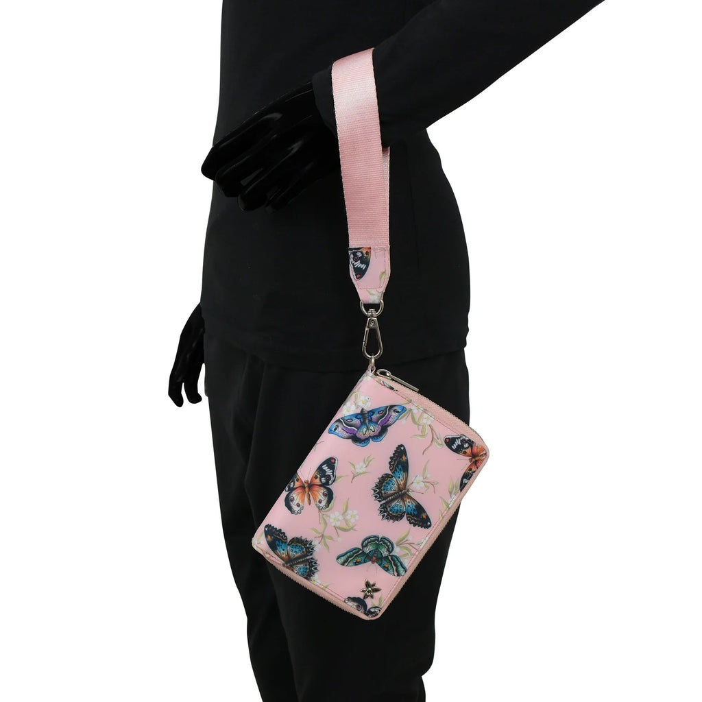 Wanderlust Luxe Fabric Passport Organizer Wristlet - 13011