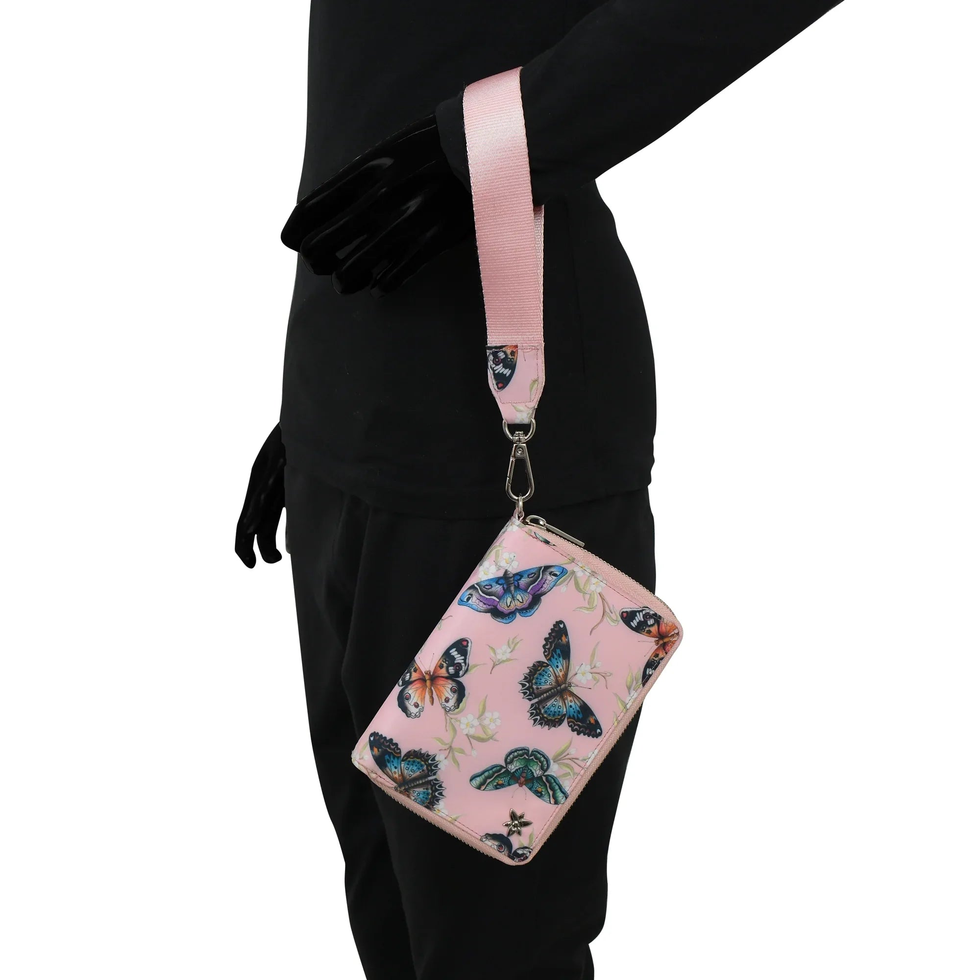 Wanderlust Luxe Fabric Passport Organizer Wristlet - 13011
