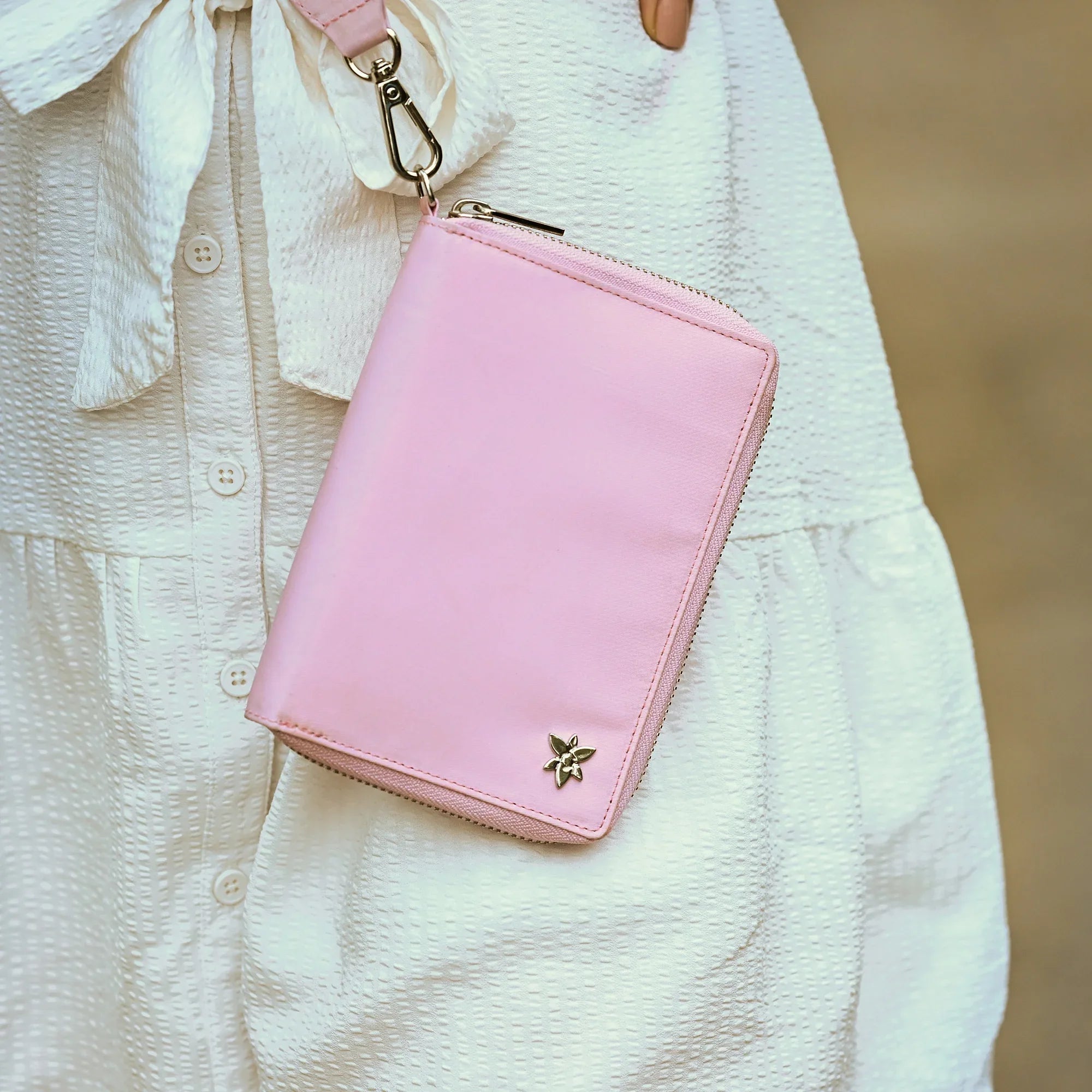 Wanderlust Luxe Fabric Passport Organizer Wristlet - 13011
