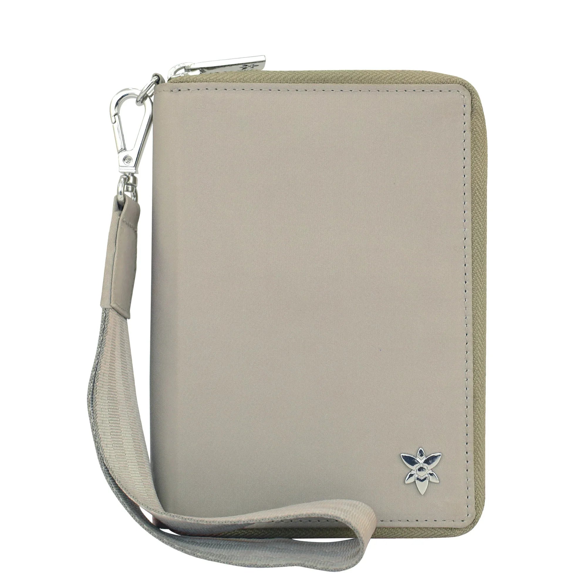 Wanderlust Luxe Fabric Passport Organizer Wristlet - 13011