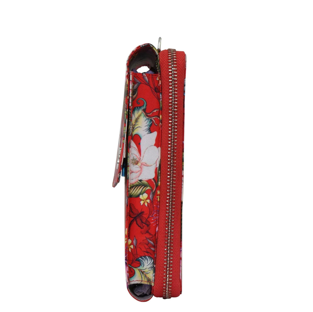 Wanderlust Luxe Fabric Phone Organizer Wallet - 13012