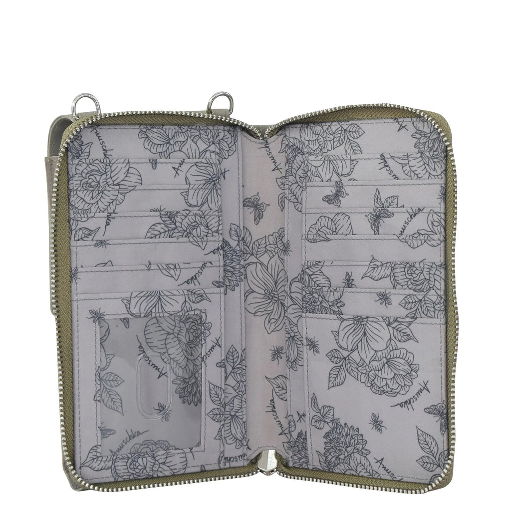 Wanderlust Luxe Fabric Phone Organizer Wallet - 13012