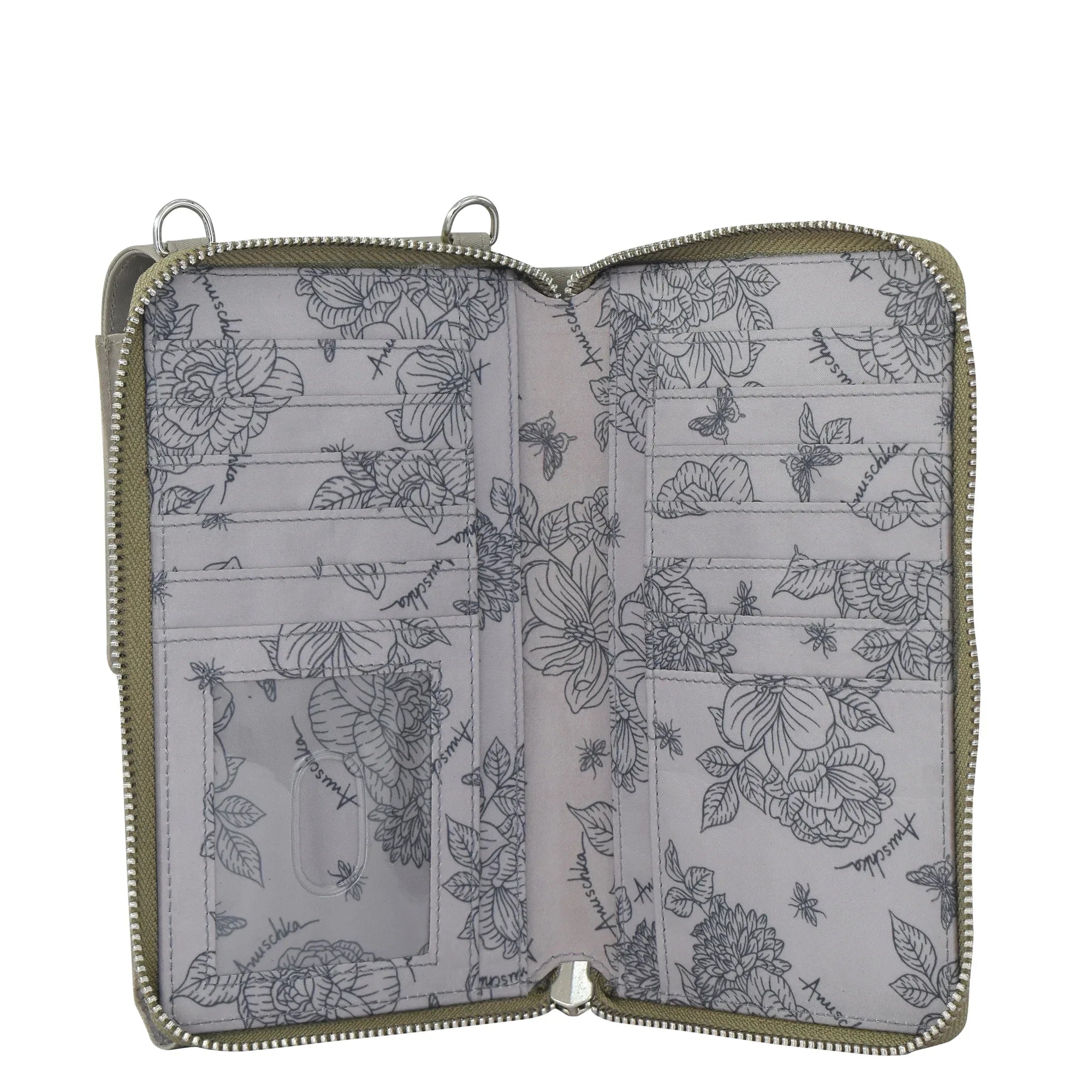 Wanderlust Luxe Fabric Phone Organizer Wallet - 13012
