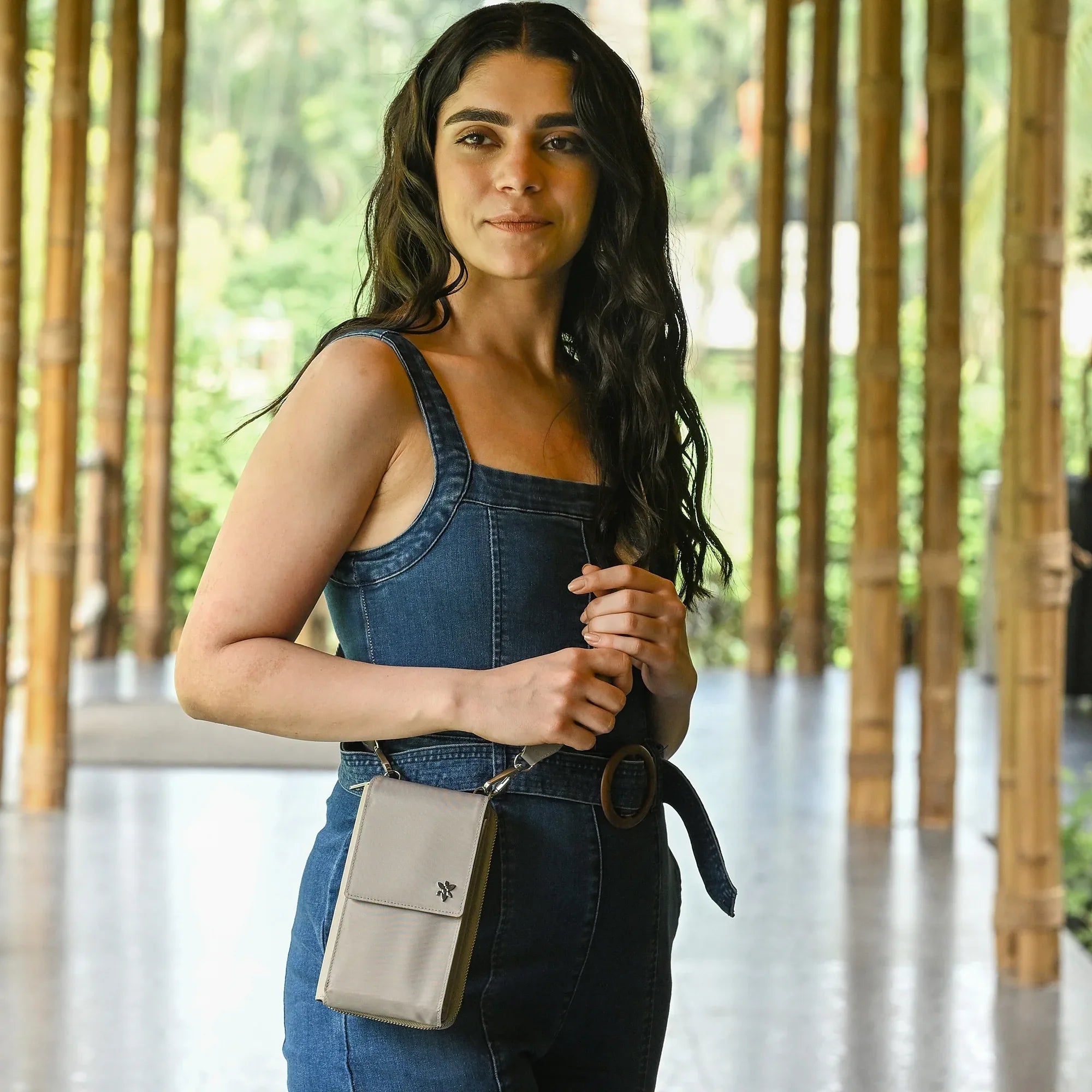 Wanderlust Luxe Fabric Phone Organizer Wallet - 13012