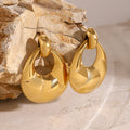 Stainless Steel Studs High Grade Niche Exaggerated Earrings Titanium Steel Ear Rings Earrings Women