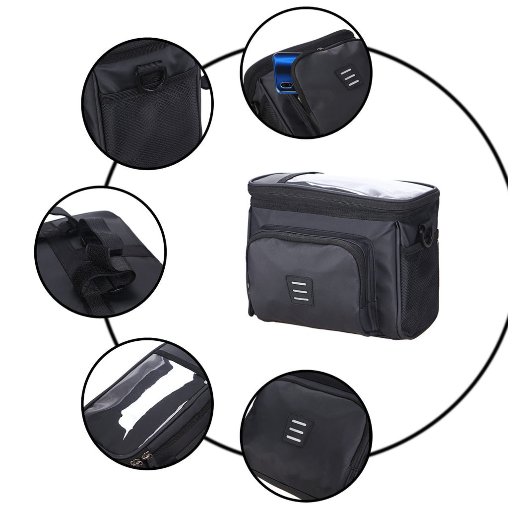 Folding Bicycle Head Bag On Behalf Of Driving Electric Vehicle Bag Hanging Bag Mountain Bike Front Handlebar Bag Faucet Bag Equipment