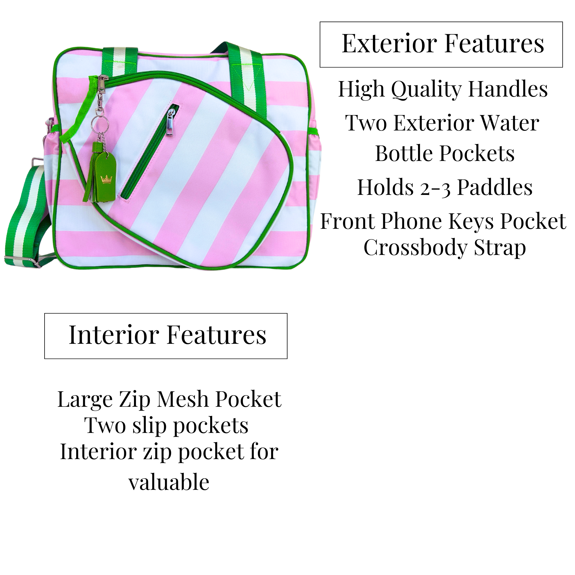 Prepster Pickleball Bag Queen of the Court