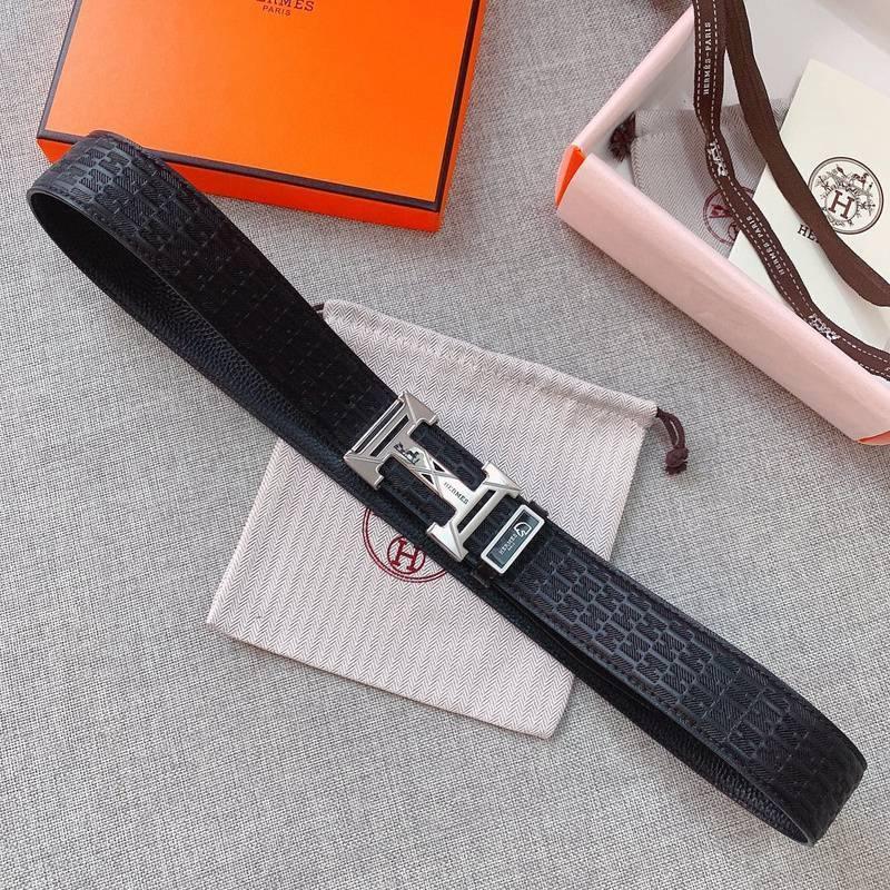 Hermes Men Buckle Belt 'Black' Banlieue91