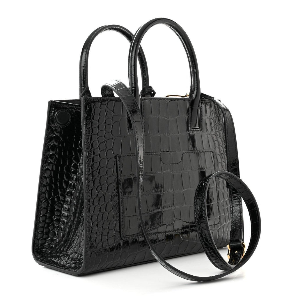 Burberry  Crocodile Embossed Calfskin Mini Frances Tote Banlieue91