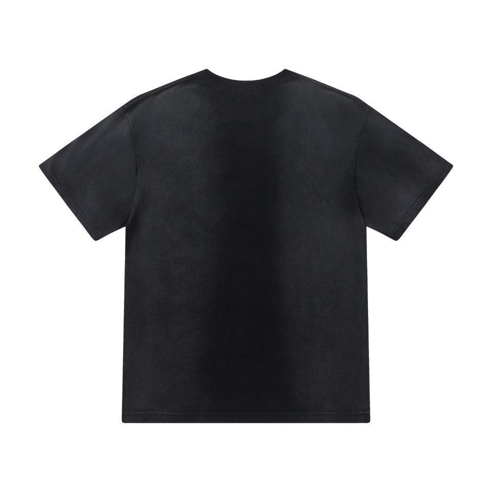 Amiri Faded Black T-Shirt Without Collar Banlieue91