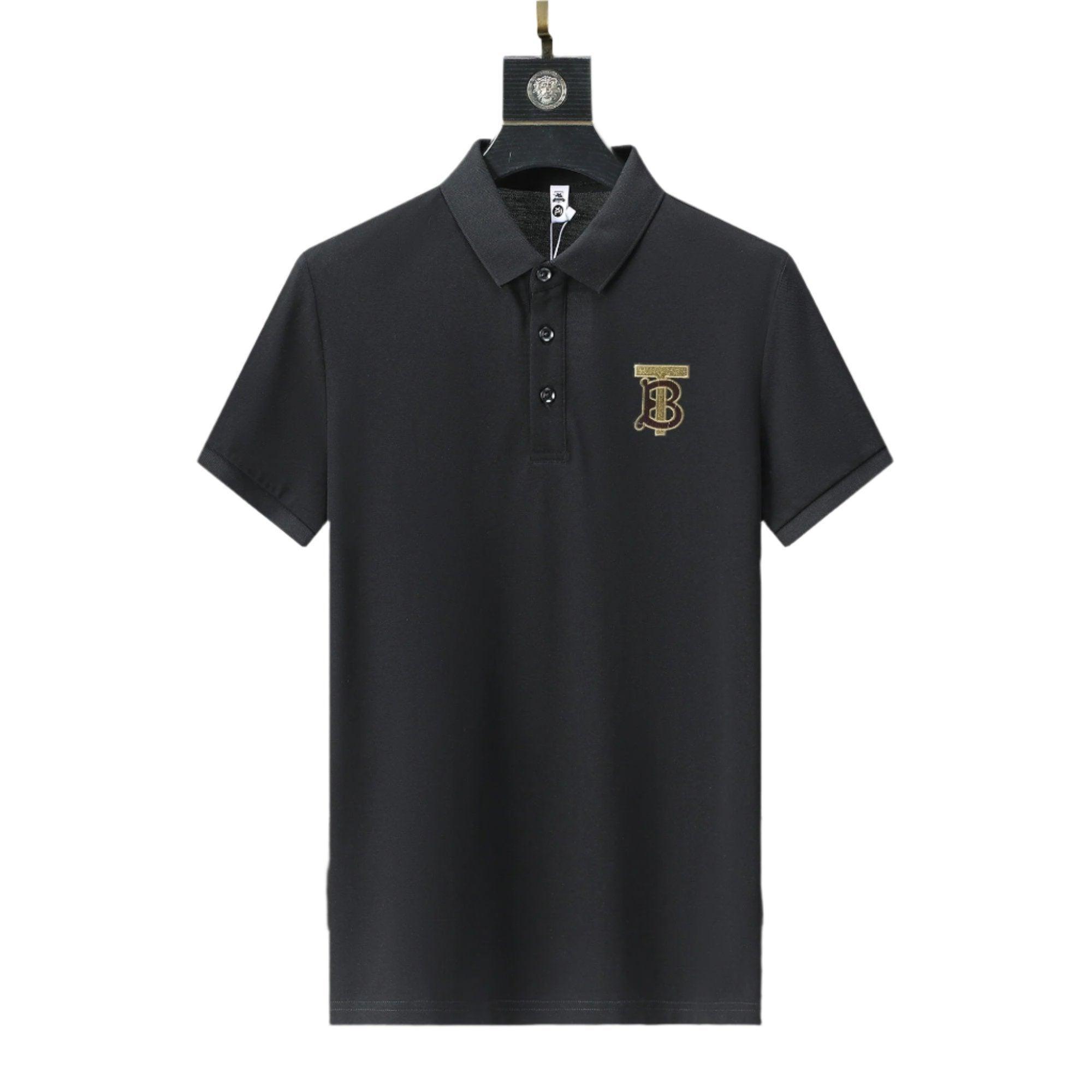 Burberry Black T-Shirt With Collar Banlieue91