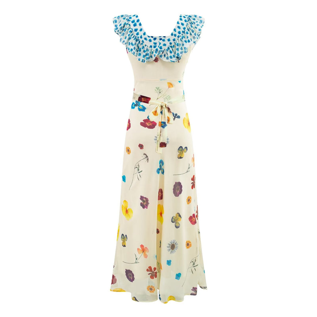 Seaside Holiday Wear Strap Floral Dress for Women Summer Super Beautiful Bella Mia