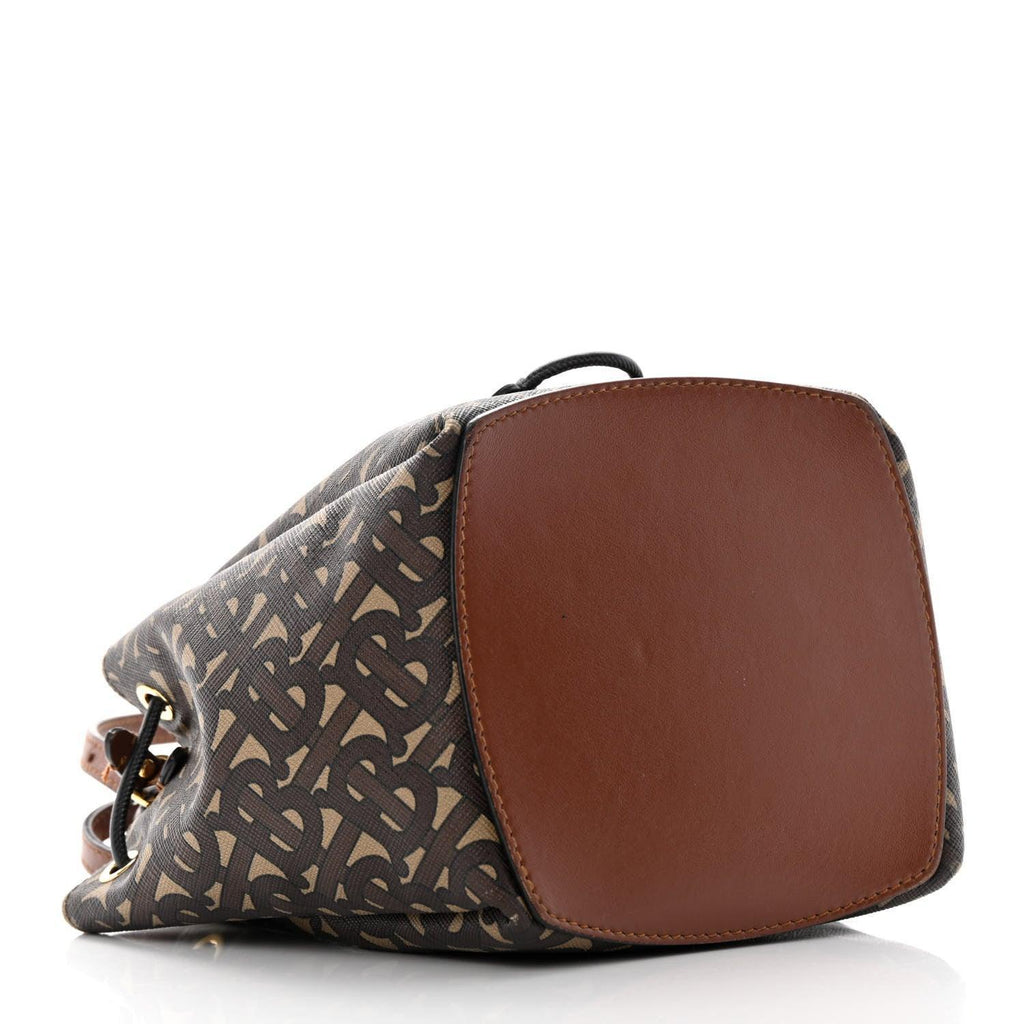 Burberry E-canvas Monogram TB Bucket Bag Bridle Banlieue91
