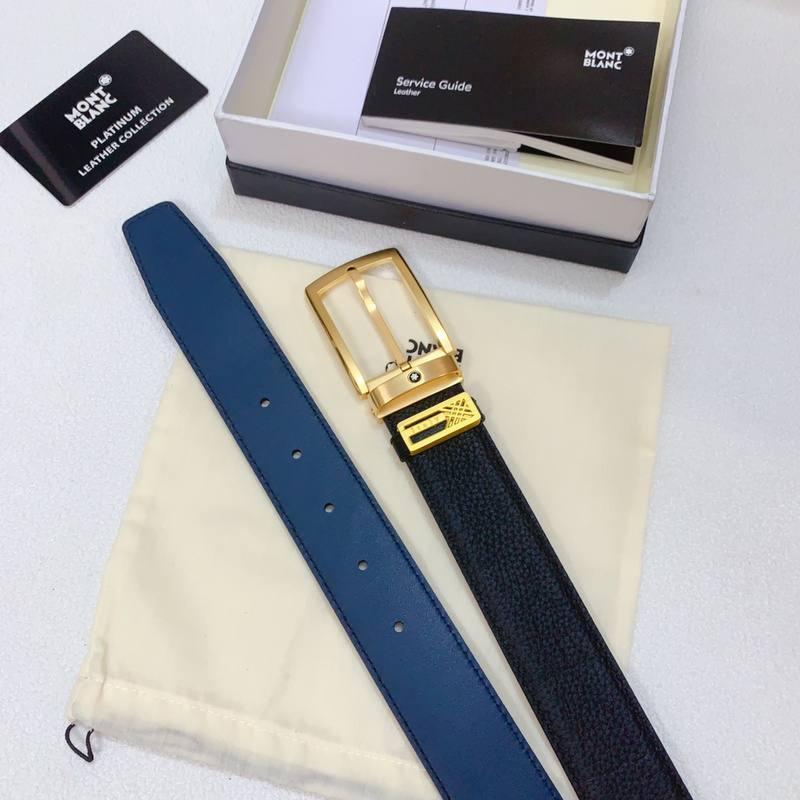 Mont Blanc Reversible Men's Belt 'Black/Blue' Banlieue91
