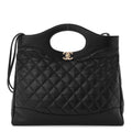 Chanel  Shiny Crumpled Calfskin Quilted Mini 31 Shopping Bag Banlieue91
