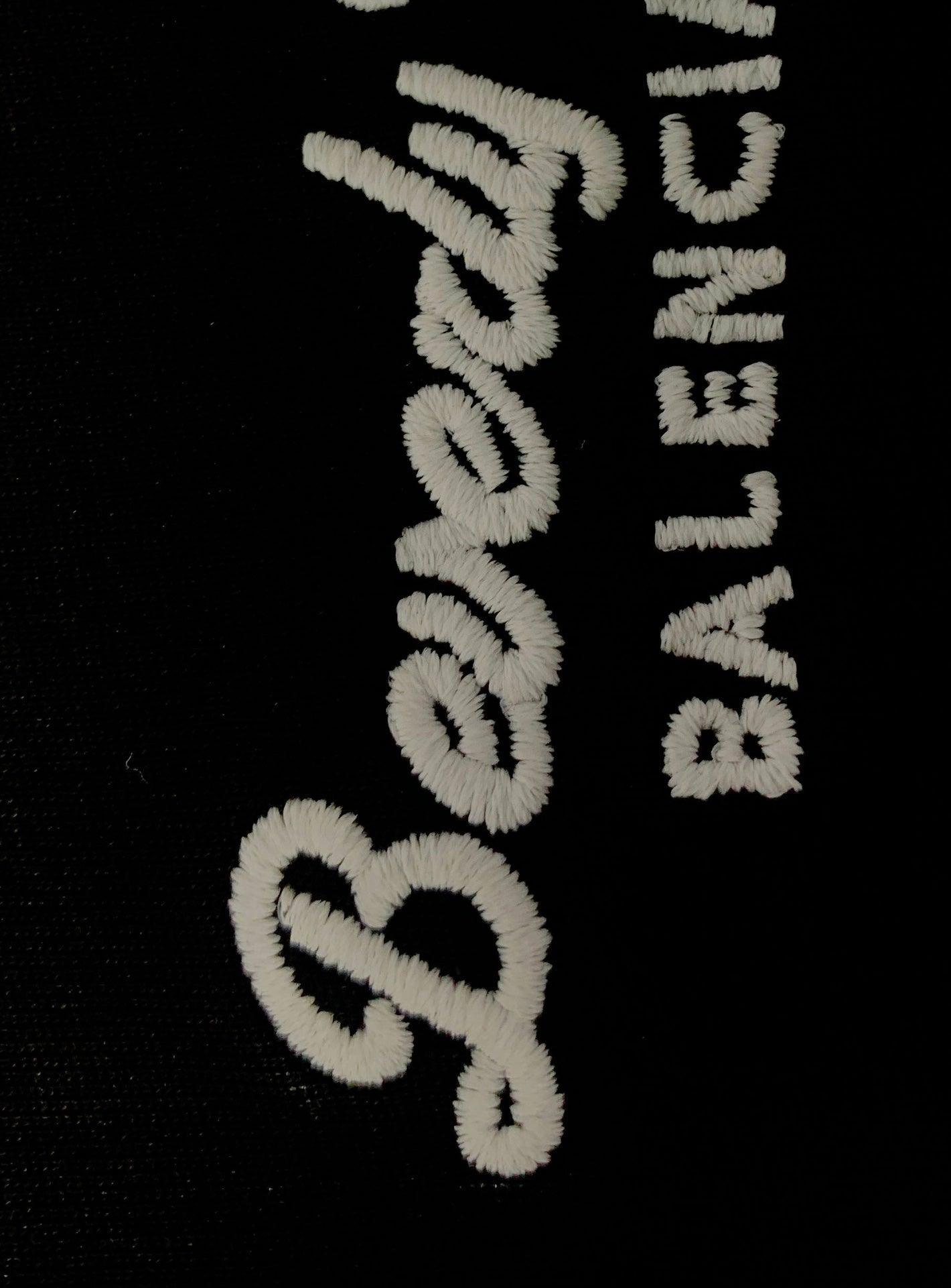 Balenciaga Black T-Shirt Without Collar Banlieue91