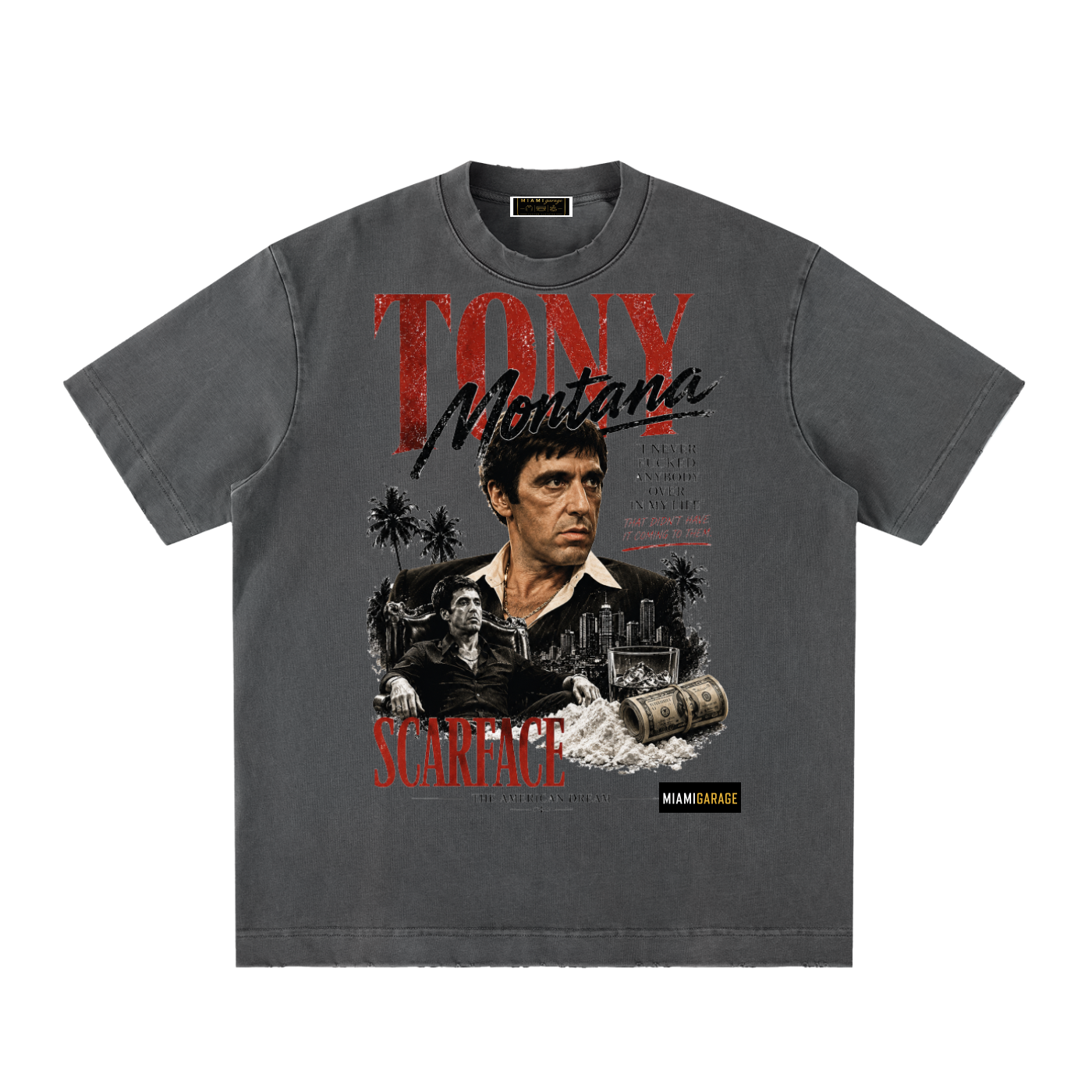Heavyweight Vintage Washed Frayed T-Shirt