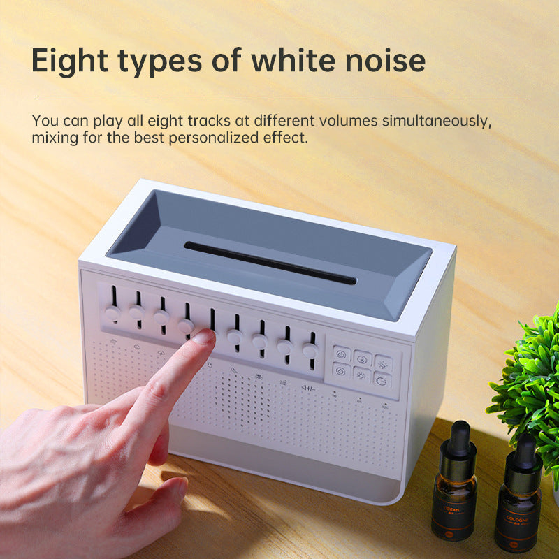Haut-parleur Bluetooth Portable à bruit blanc, aide au sommeil, veilleuse, humidificateur, Machine tout-en-un, 8 Goup, son natur