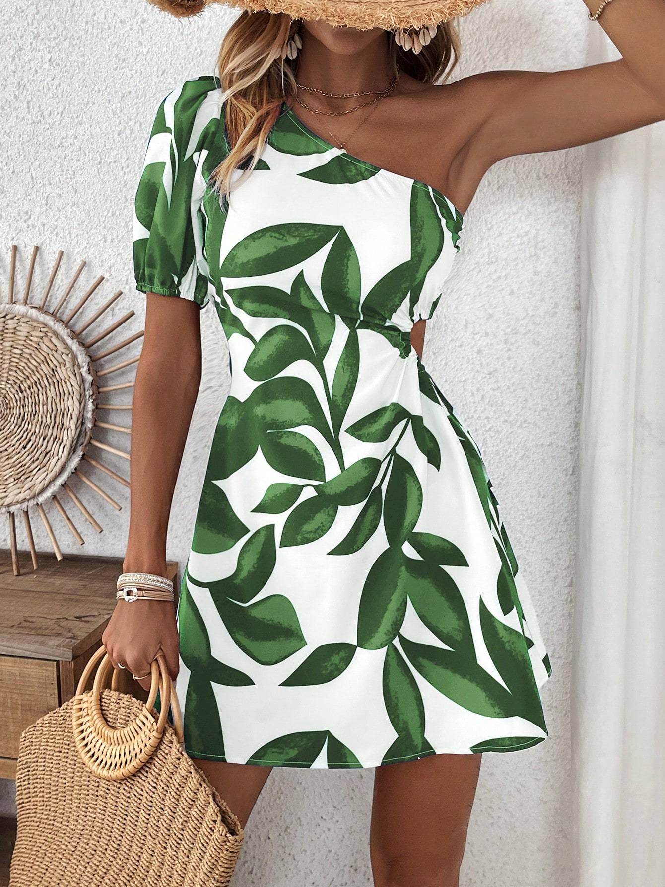 Women’s Puff Sleeve Summer Dress – Vacation & Beach Outfit FitiqueFit