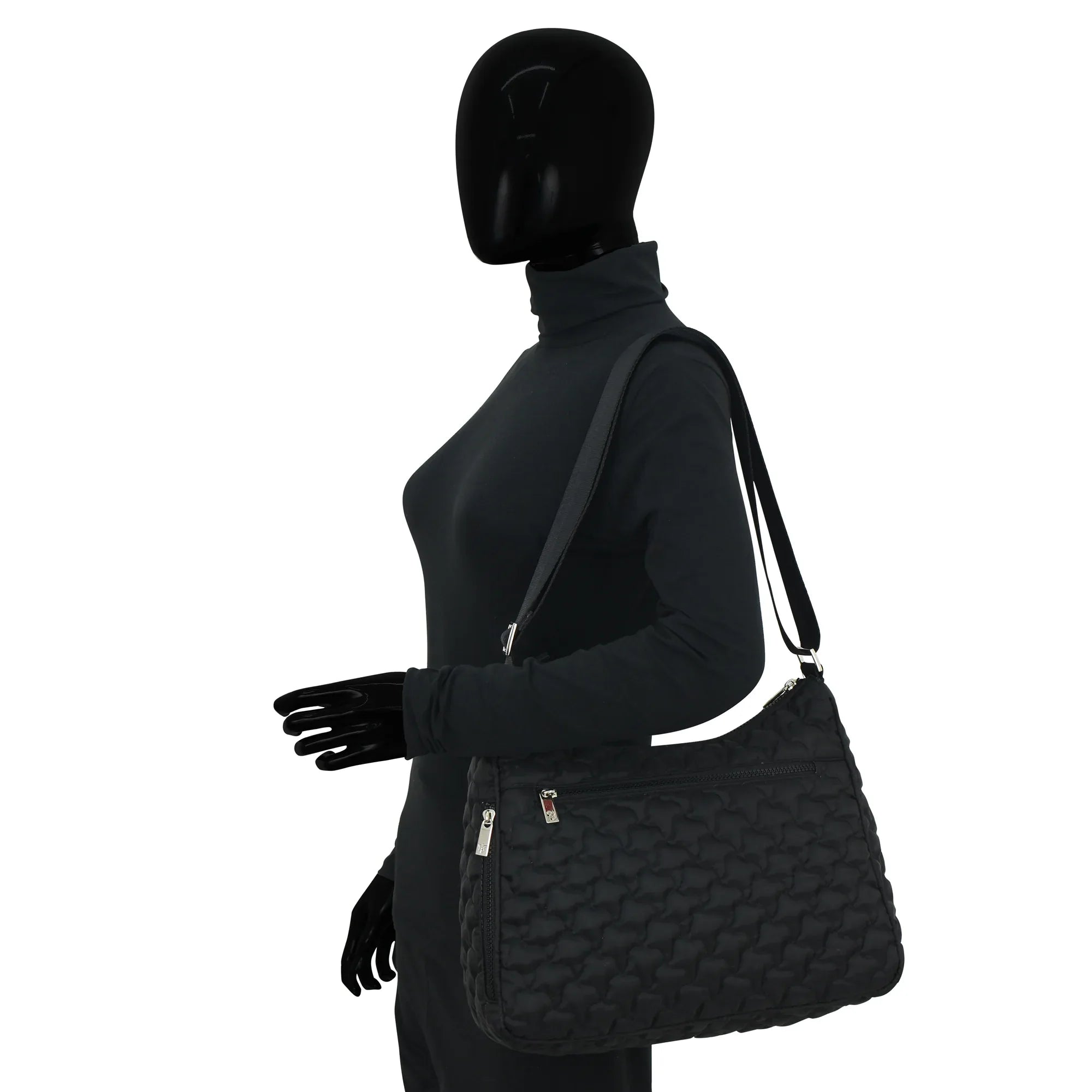 Wanderlust Quilted Fabric Hobo - 16011