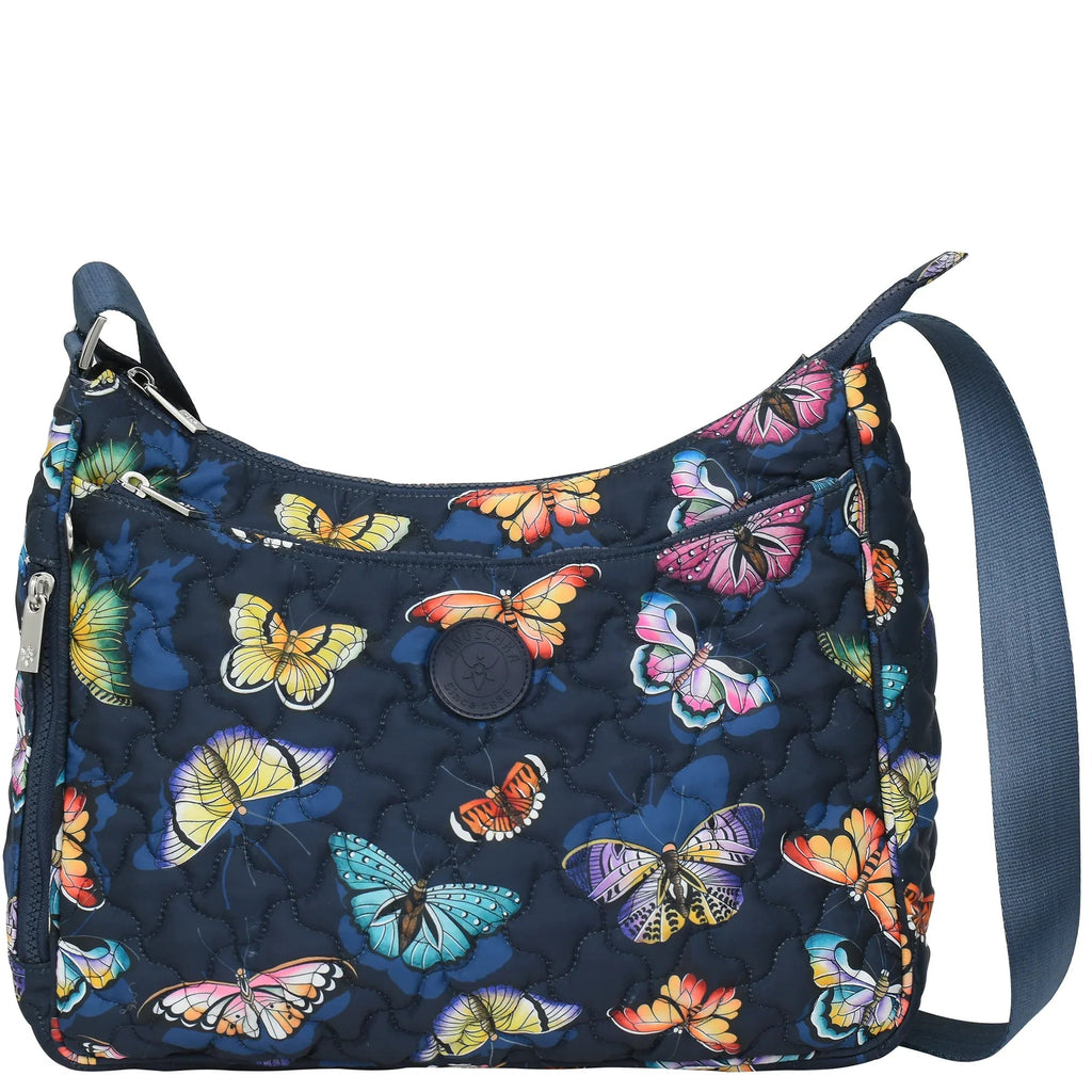 Wanderlust Quilted Fabric Hobo - 16011
