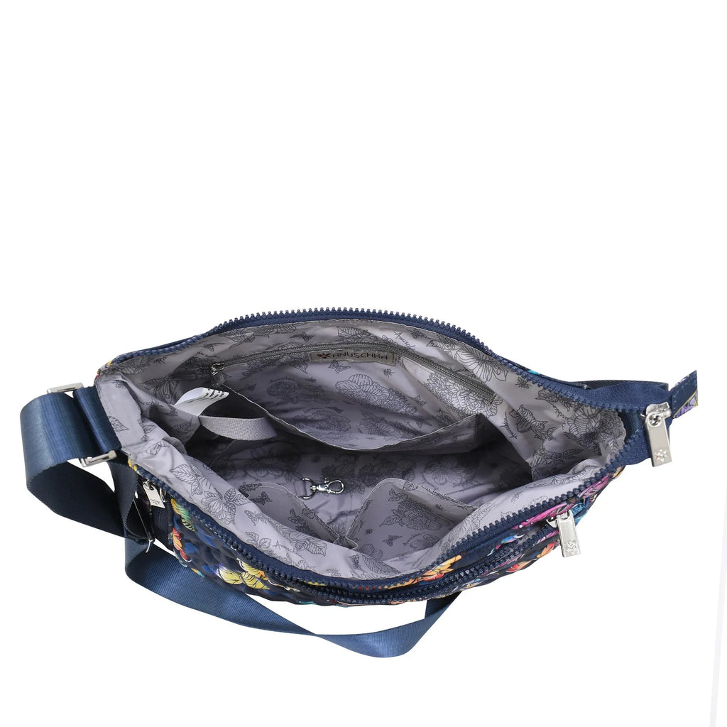 Wanderlust Quilted Fabric Hobo - 16011