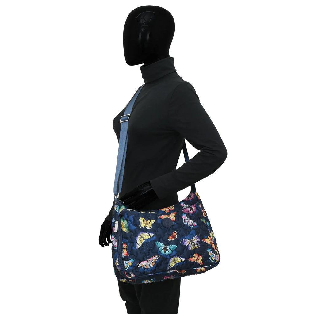Wanderlust Quilted Fabric Hobo - 16011