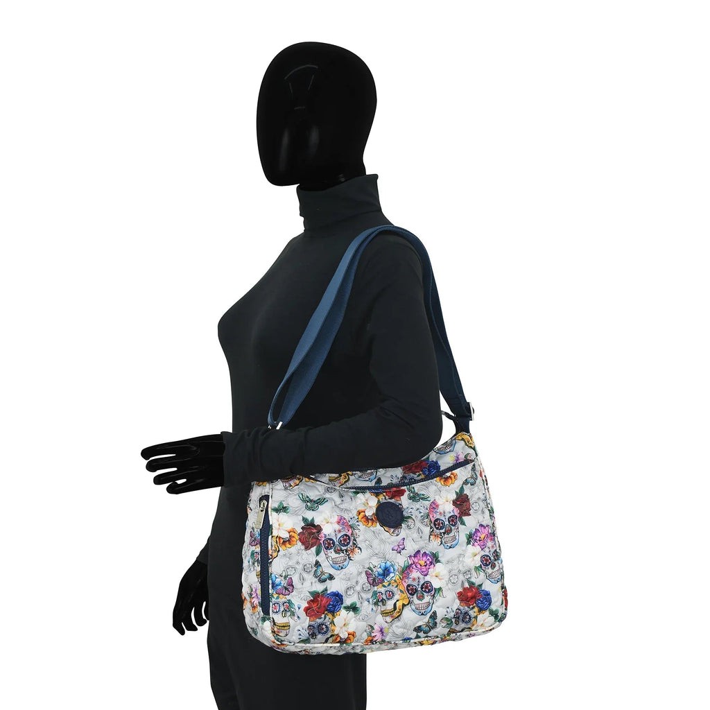 Wanderlust Quilted Fabric Hobo - 16011