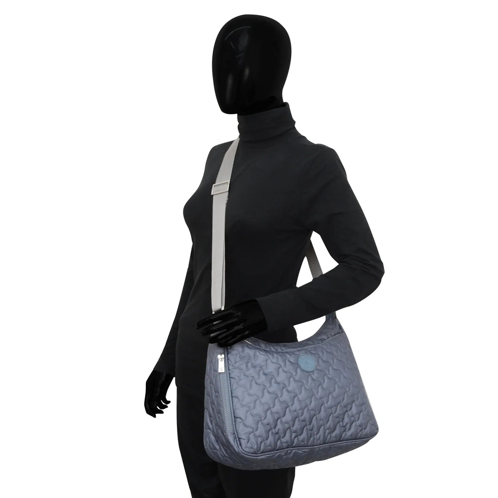 Wanderlust Quilted Fabric Hobo - 16011