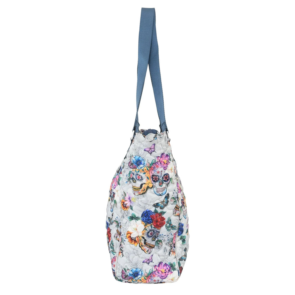 Wanderlust Quilted Fabric Tote Bag - 16014