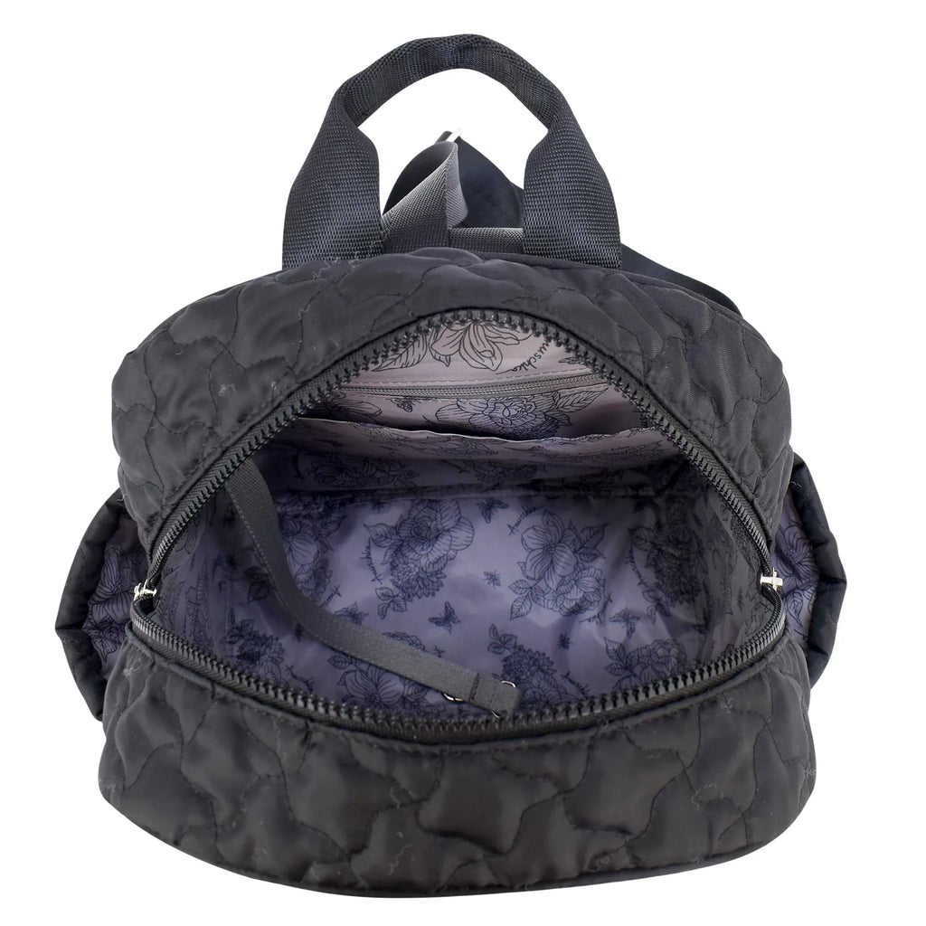 Wanderlust Quilted Fabric Backpack - 16015