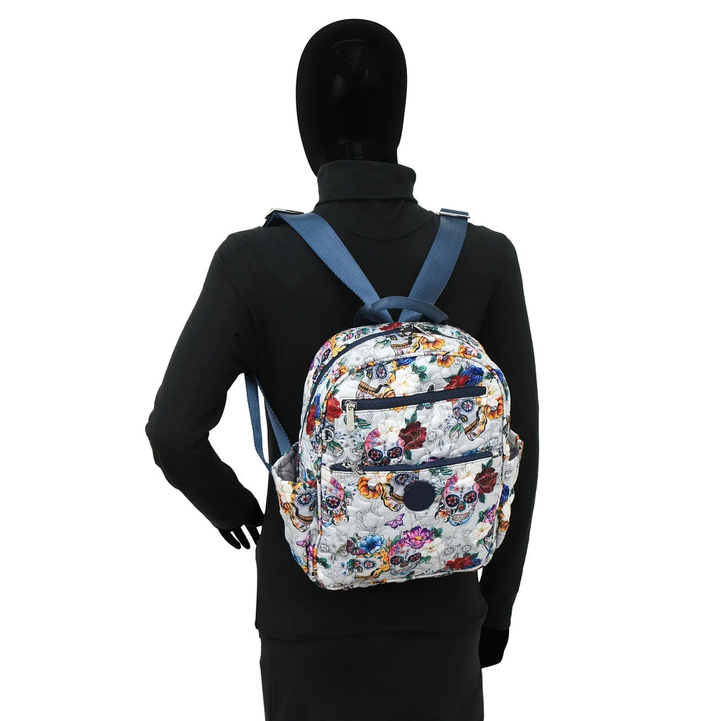 Wanderlust Quilted Fabric Backpack - 16015