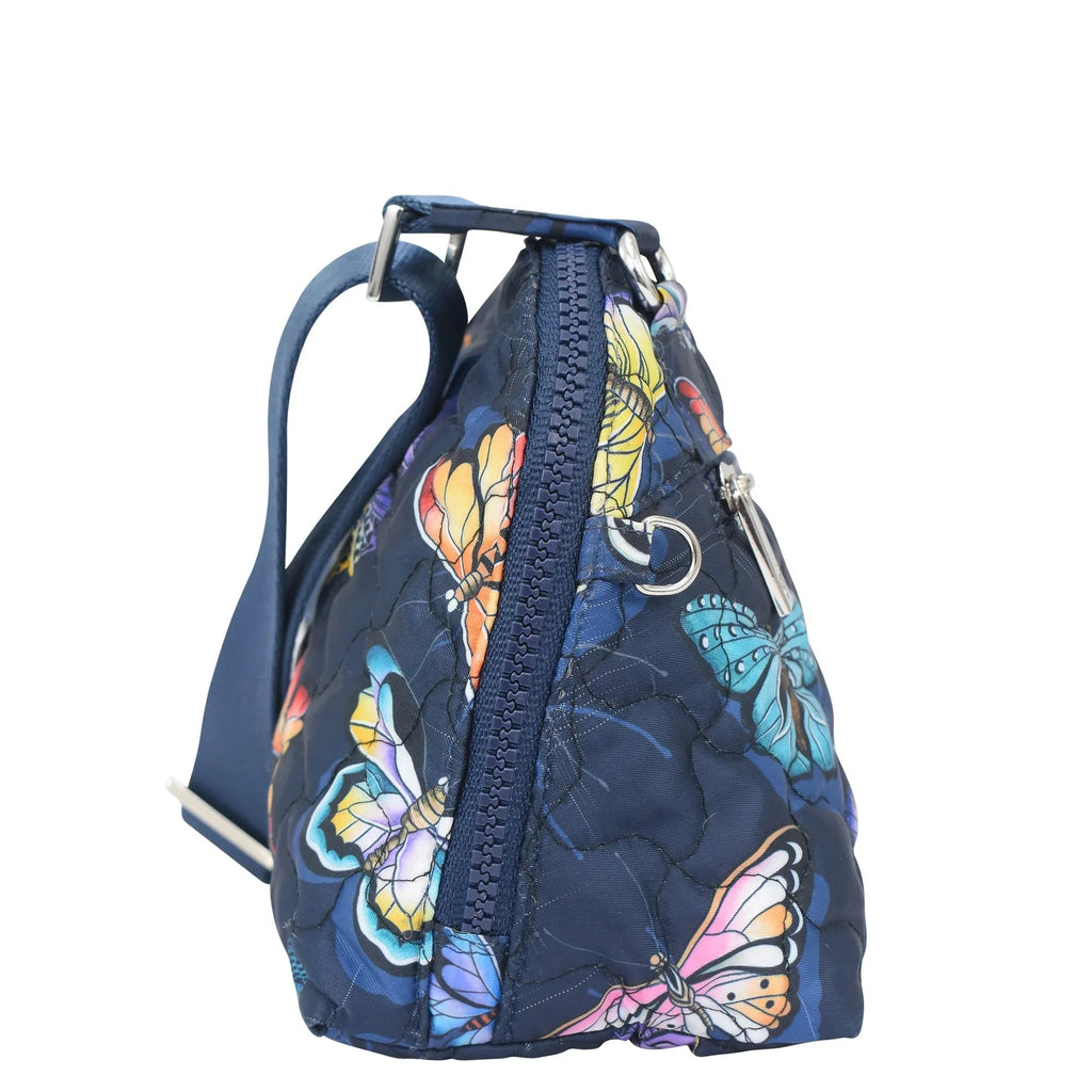 Wanderlust Quilted Fabric Dome Crossbody - 16017